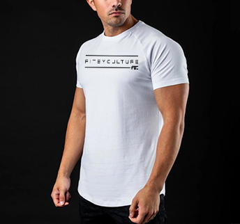 Caged Fogo Fitness Tee white